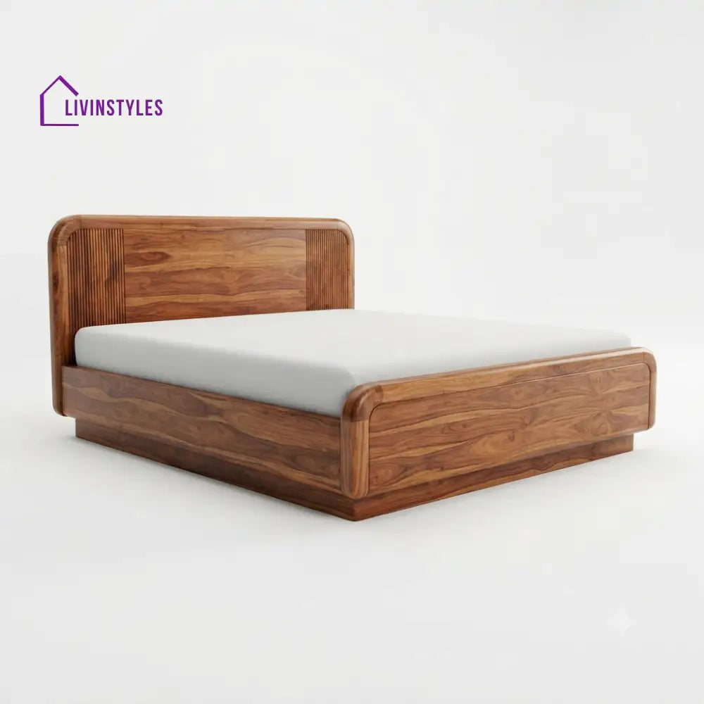 Ntombi Wooden Double Bed | King Size Bed | Queen Size Bed - Bed Without Storage