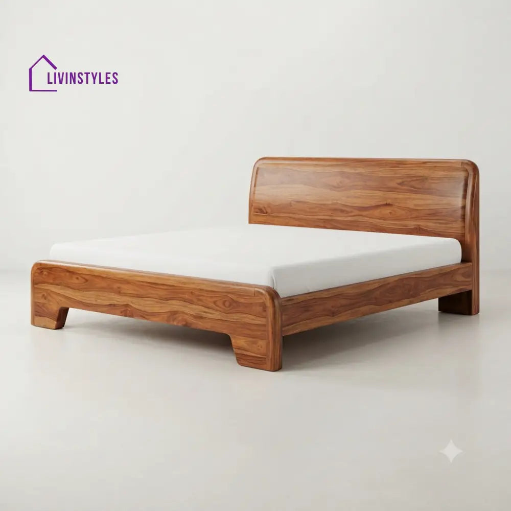 Ntombifuthi Wooden Double Bed | King Size Bed | Queen Size Bed - Bed Without Storage