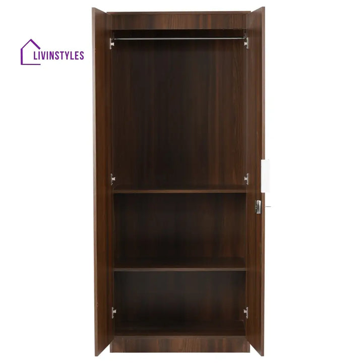 Arseny 2 Door Wardrobe (Classic Walnut) Home Furniture