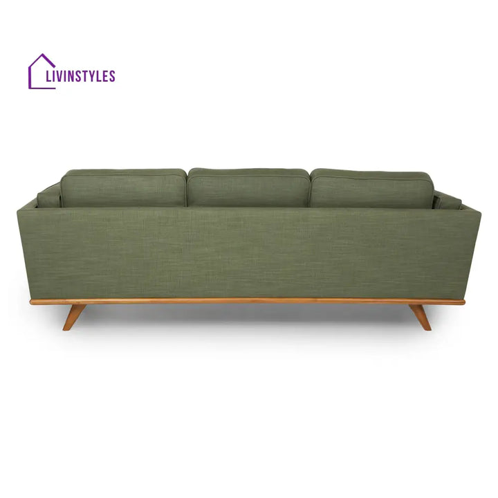 Nyra Solid Wood 3 Seater Sofa for Living Room