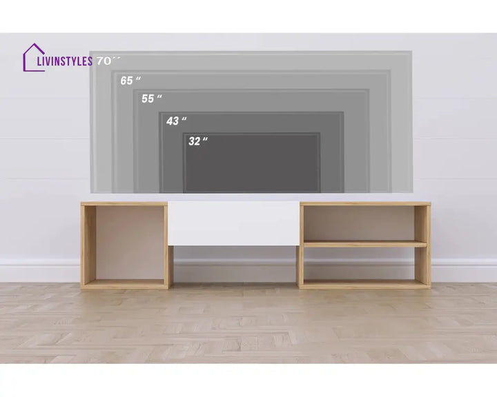 Ocean Wooden Finish Tv Unit Stand for Living Room