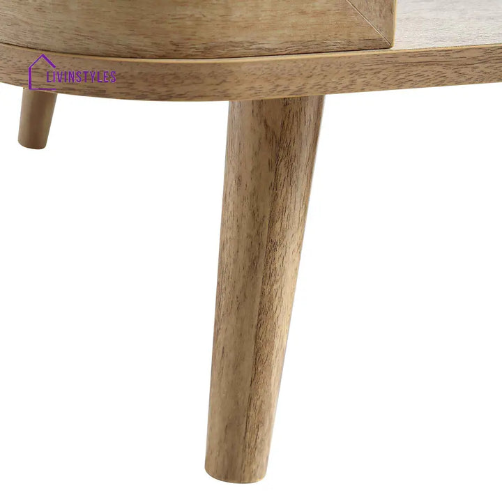 Izzy Curved Rattan Coffee Table Natural Coffee Table