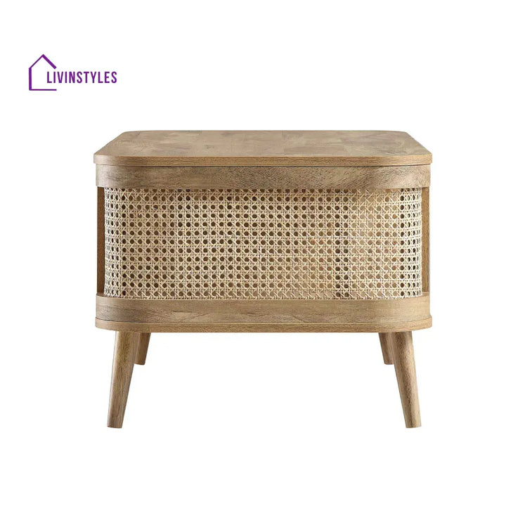 Izzy Curved Rattan Coffee Table Natural Coffee Table