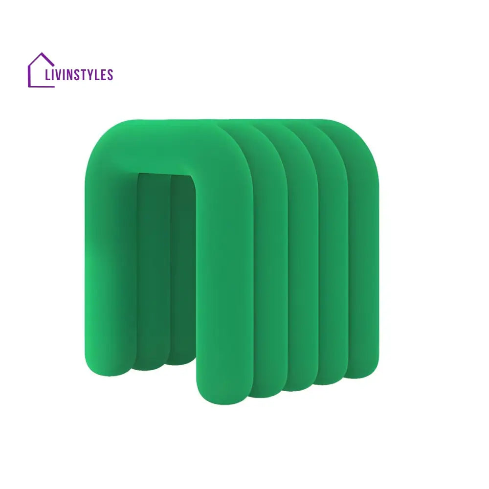 Ojal Living Room Ottoman | Velvet Fabric
