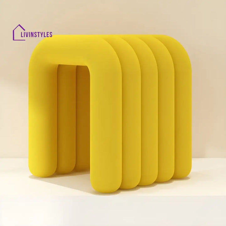 Ojal Living Room Ottoman | Velvet Fabric