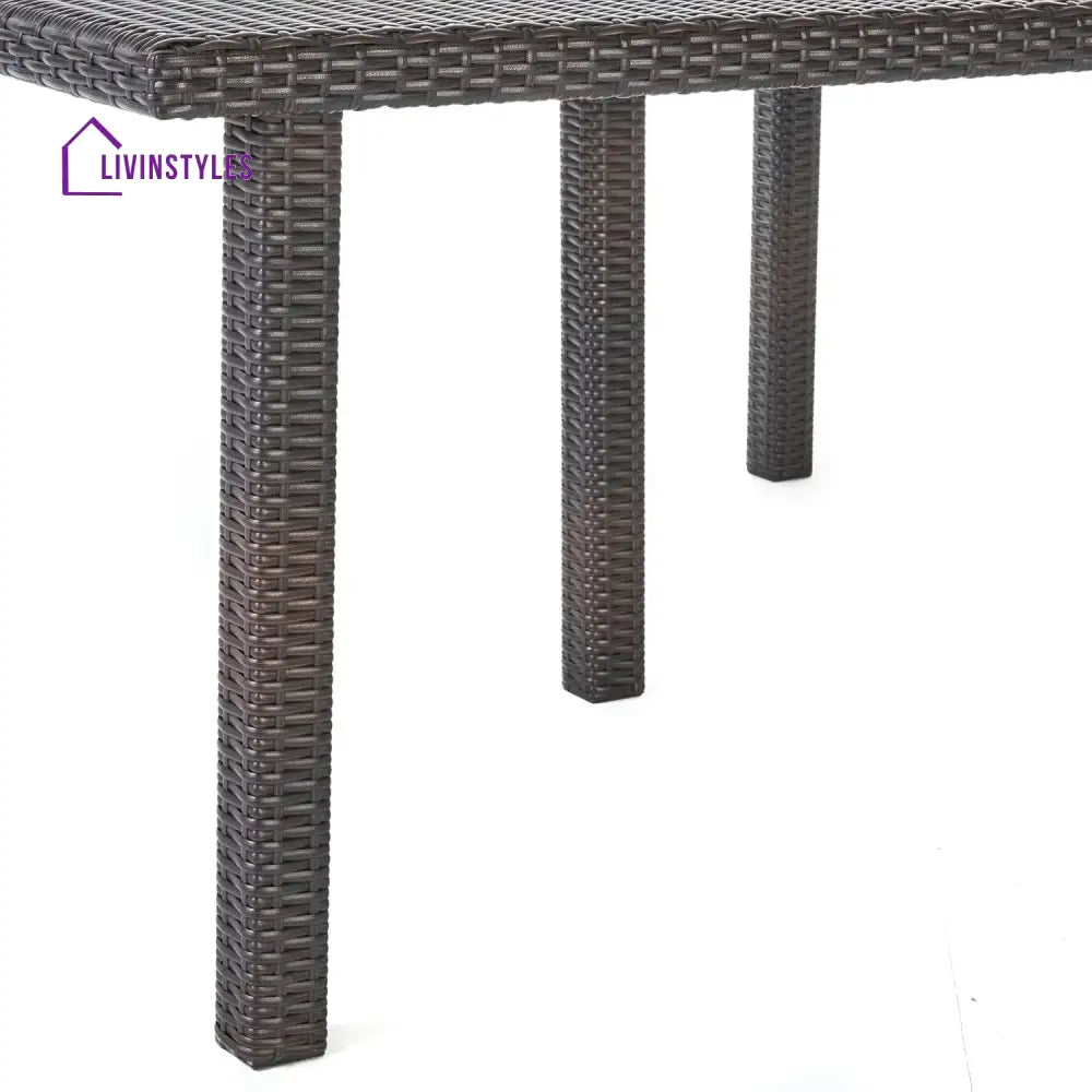 Ojasvi 9-Piece Outdoor Rattan Wicker Square Dining Set - Dining Set