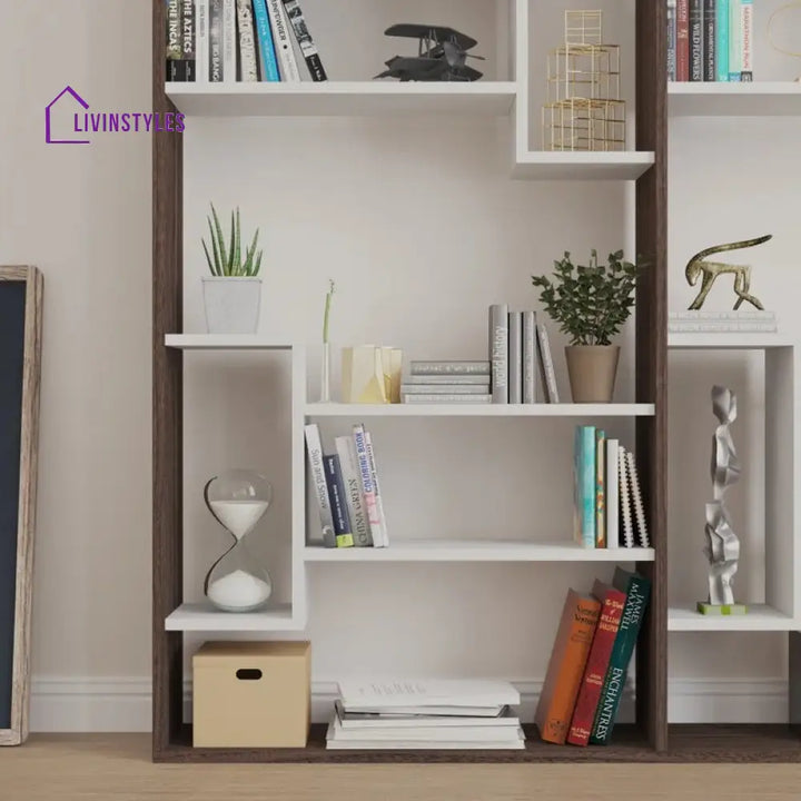 Oksana Engineered Wood Bookshelves | Bookshelf for Living Room | Bedroom | Drawing Room | Study Room
