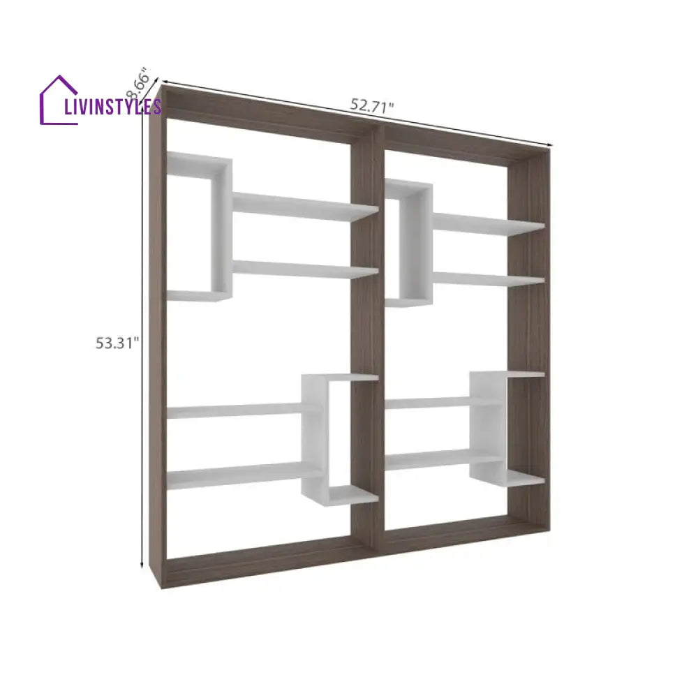 Oksana Engineered Wood Bookshelves | Bookshelf for Living Room | Bedroom | Drawing Room | Study Room