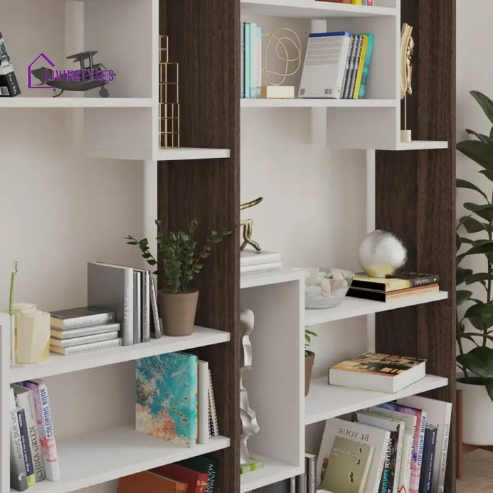 Oksana Engineered Wood Bookshelves | Bookshelf for Living Room | Bedroom | Drawing Room | Study Room