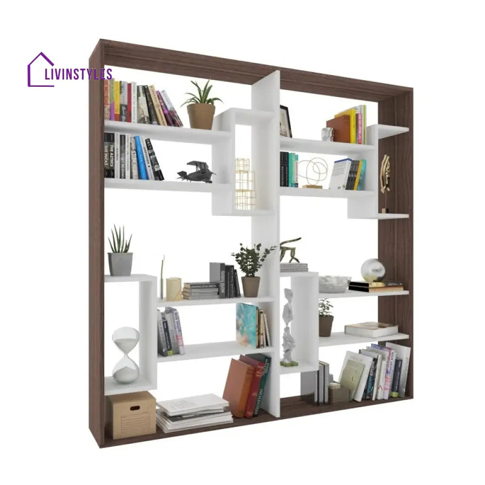 Oksana Engineered Wood Bookshelves | Bookshelf for Living Room | Bedroom | Drawing Room | Study Room