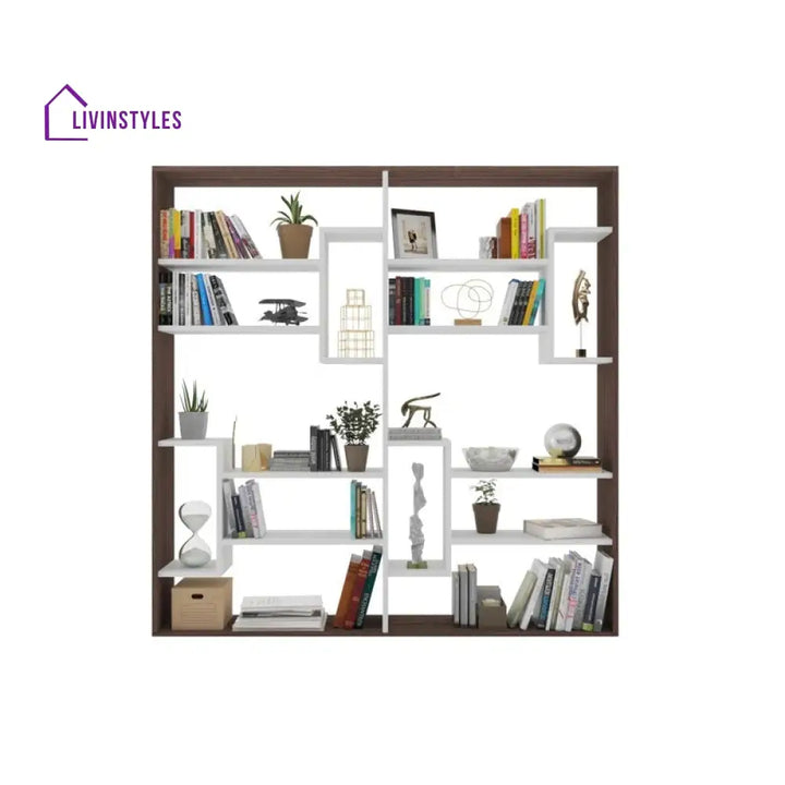 Oksana Engineered Wood Bookshelves | Bookshelf for Living Room | Bedroom | Drawing Room | Study Room