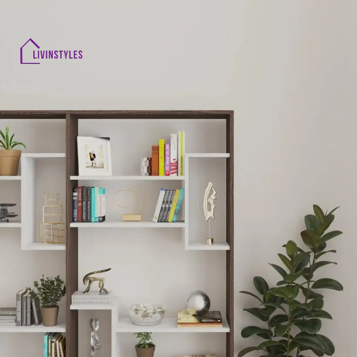 Oksana Engineered Wood Bookshelves | Bookshelf for Living Room | Bedroom | Drawing Room | Study Room