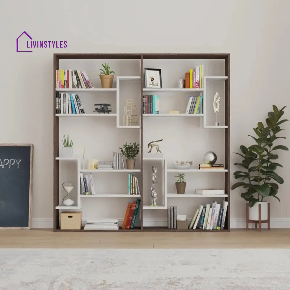 Oksana Engineered Wood Bookshelves | Bookshelf for Living Room | Bedroom | Drawing Room | Study Room