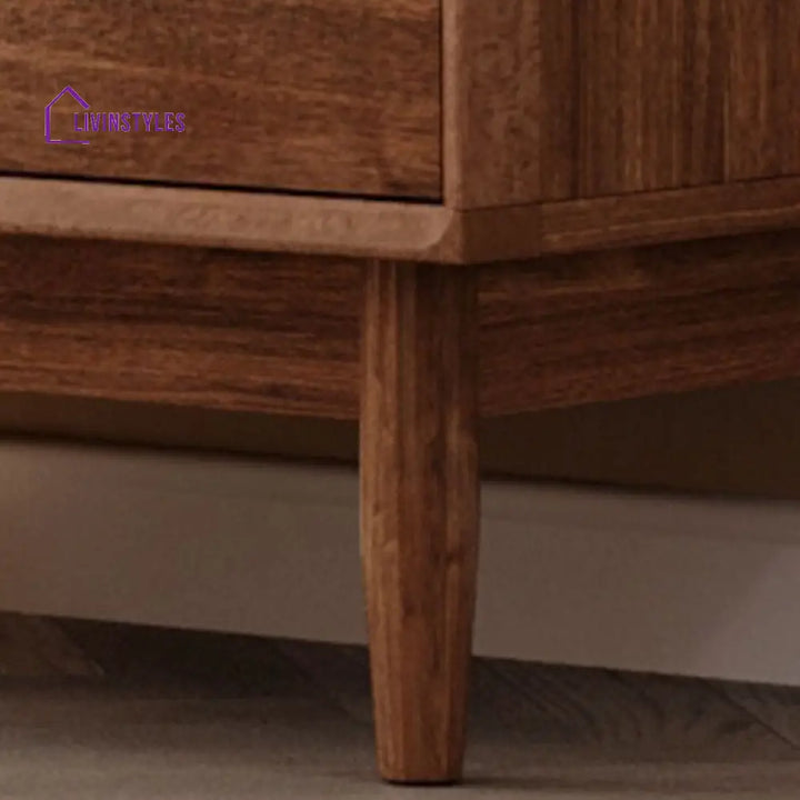 Oksana Solid Walnut Wood Chest of Drawers for Luxury Homes