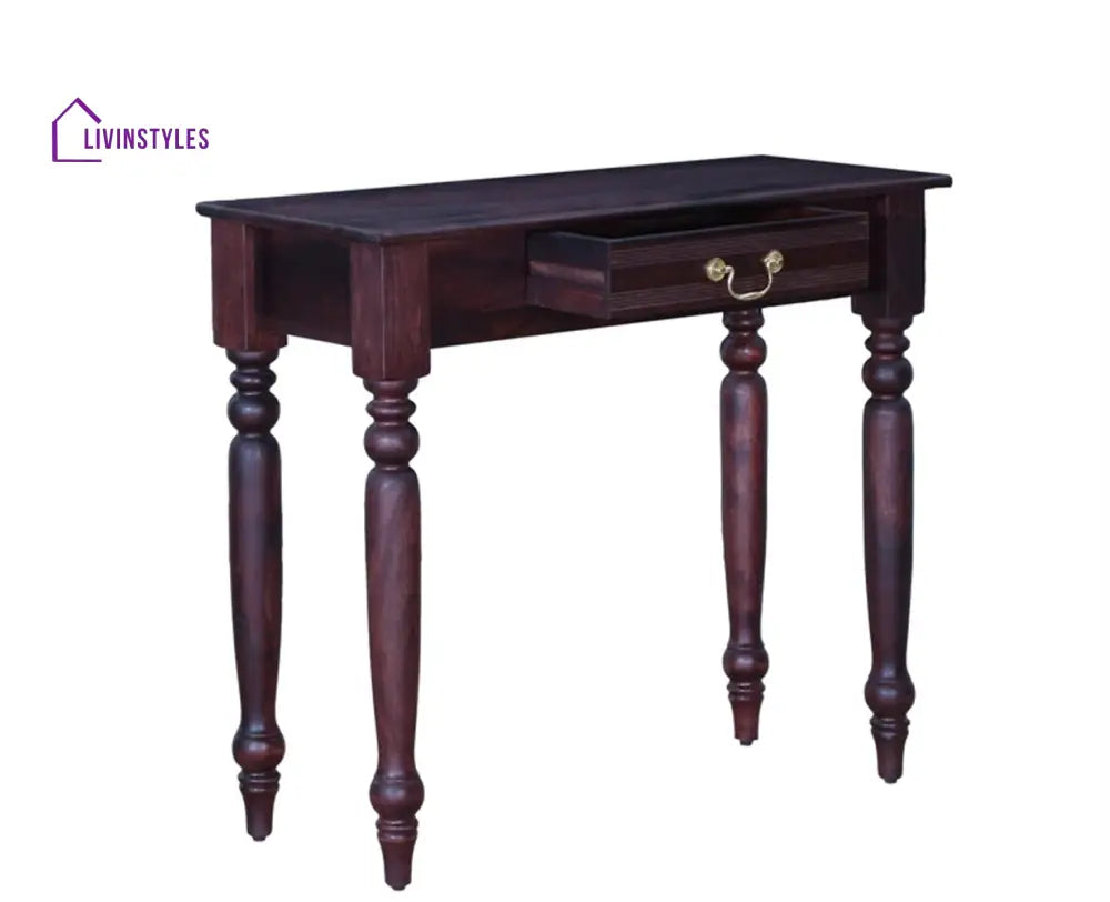 Oksana Solid Wood One Drawer Console Table Console Table