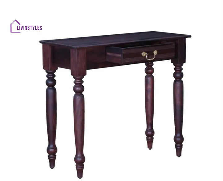 Oksana Solid Wood One Drawer Console Table Console Table