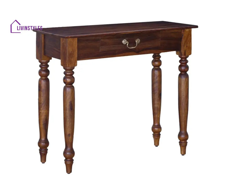 Oksana Solid Wood One Drawer Console Table Console Table