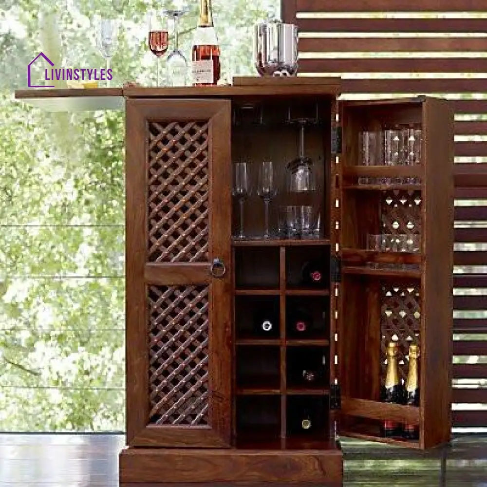 Oleh Solid Wood Bar Cabinet Bar