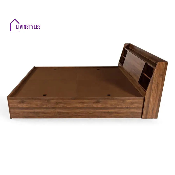 Olga Engineered Wood Bed with Storage