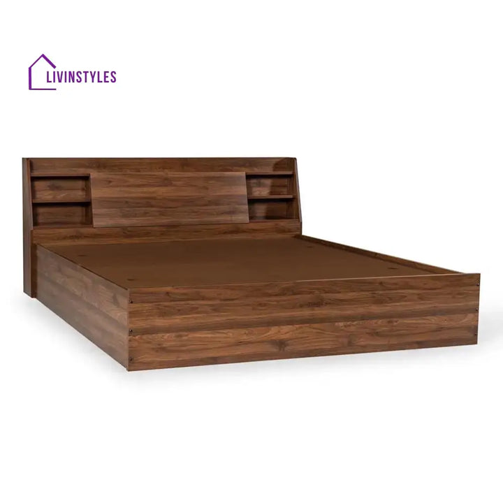 Olga Engineered Wood Bed with Storage