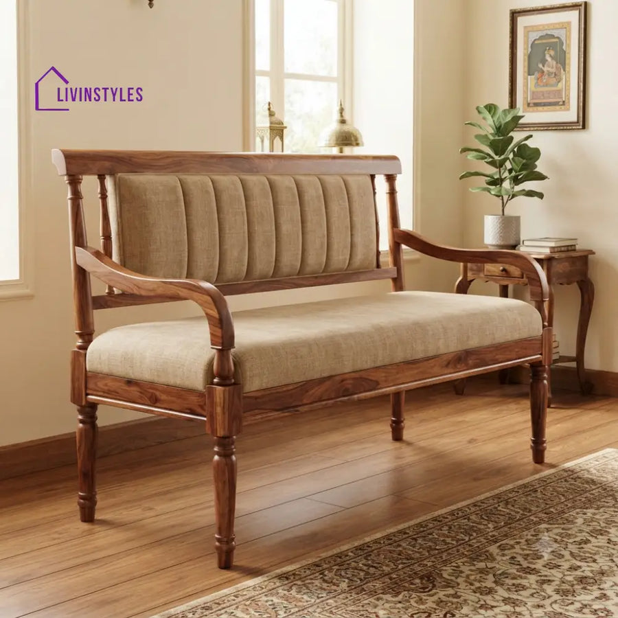 Olivier Wooden Bench for Living Room | Bedroom | Extra Seating