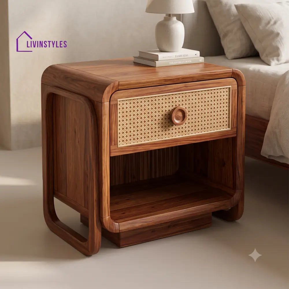 Oluwakemi Premium Wooden Bedside Table | Side Table for Bedroom