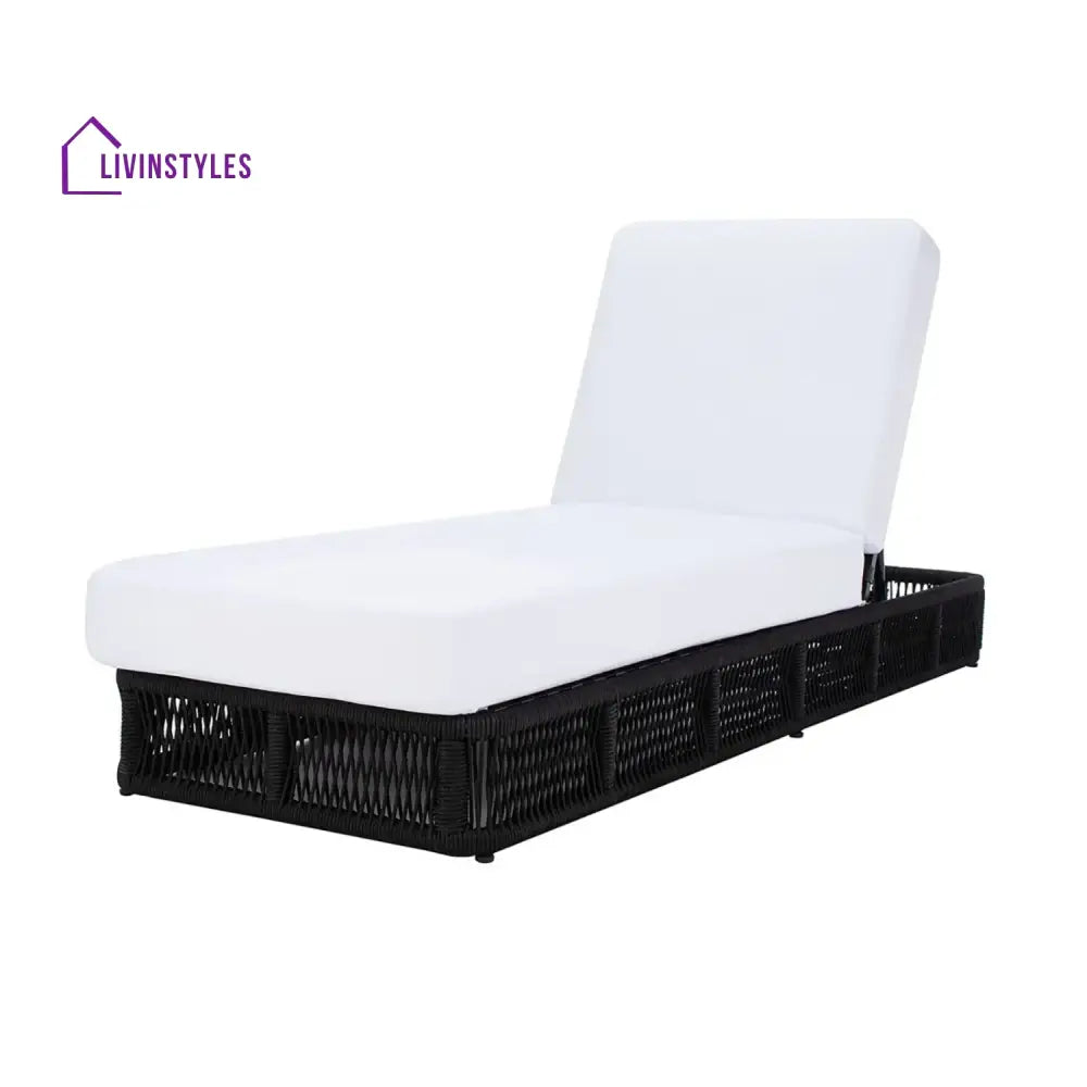 Omaira Outdoor All-Weather Rope Lounger with Cushions - Lounger Set