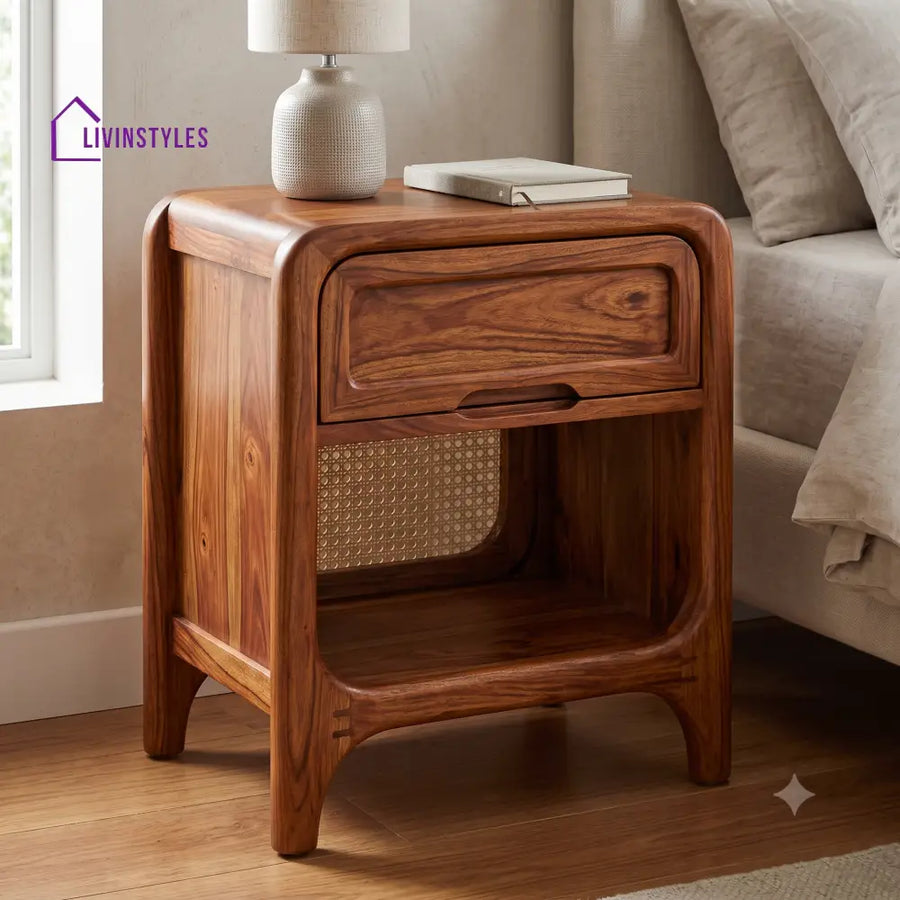 Onyinye Premium Wooden Bedside Table | Side Table for Bedroom