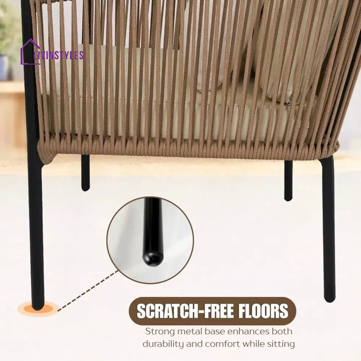 Oorja Outdoor 4 Seater Rope Sofa Set - Sofa Set