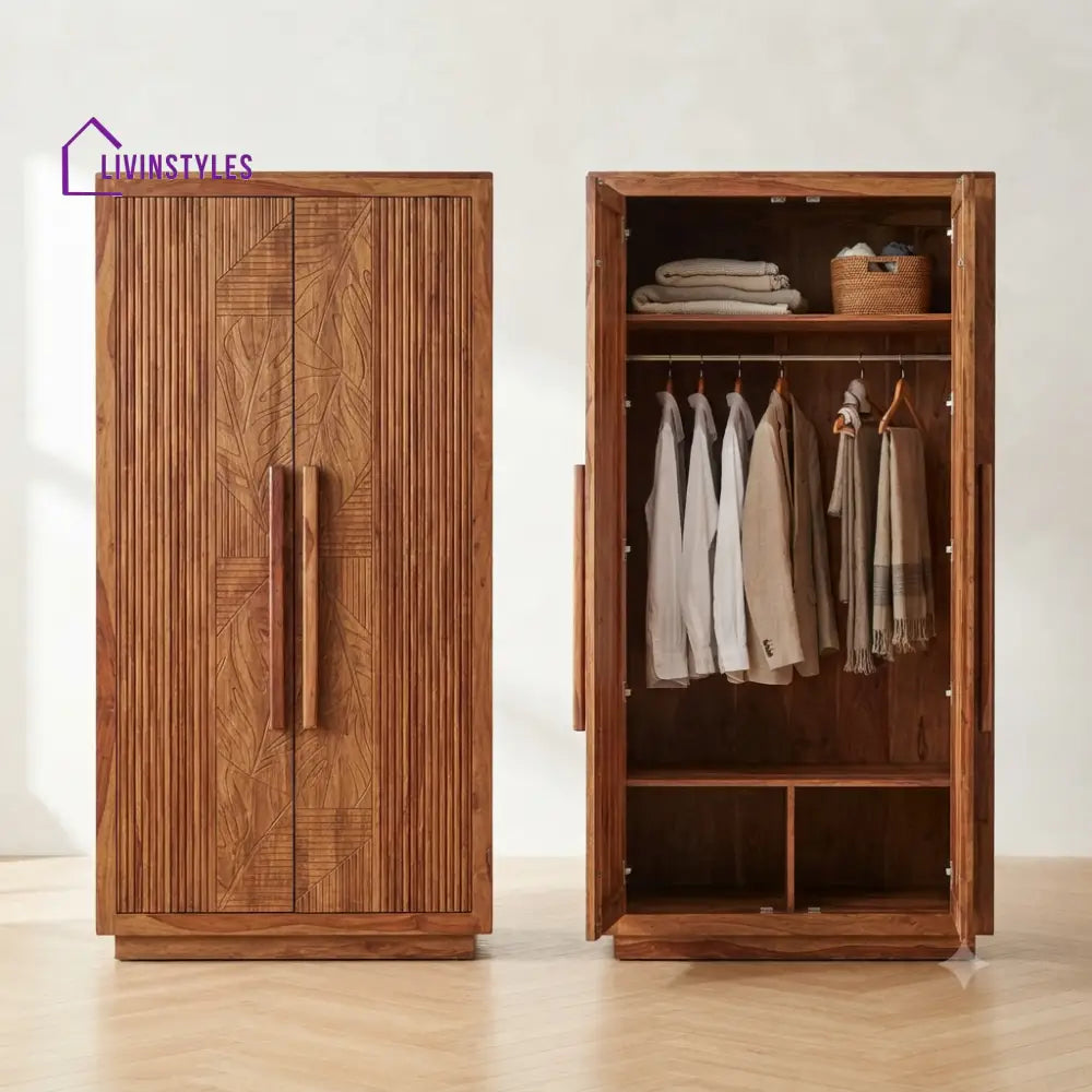Oorja Wooden Wardrobe for Clothes | Cupboard for Clothes