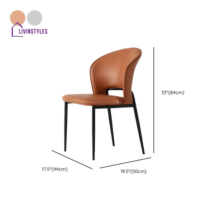 Oorvi Metal Dining Chair | Stainless Steel