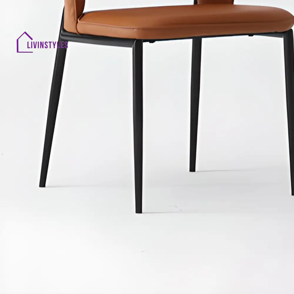 Oorvi Metal Dining Chair | Stainless Steel
