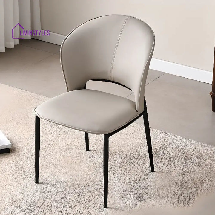 Oorvi Metal Dining Chair | Stainless Steel