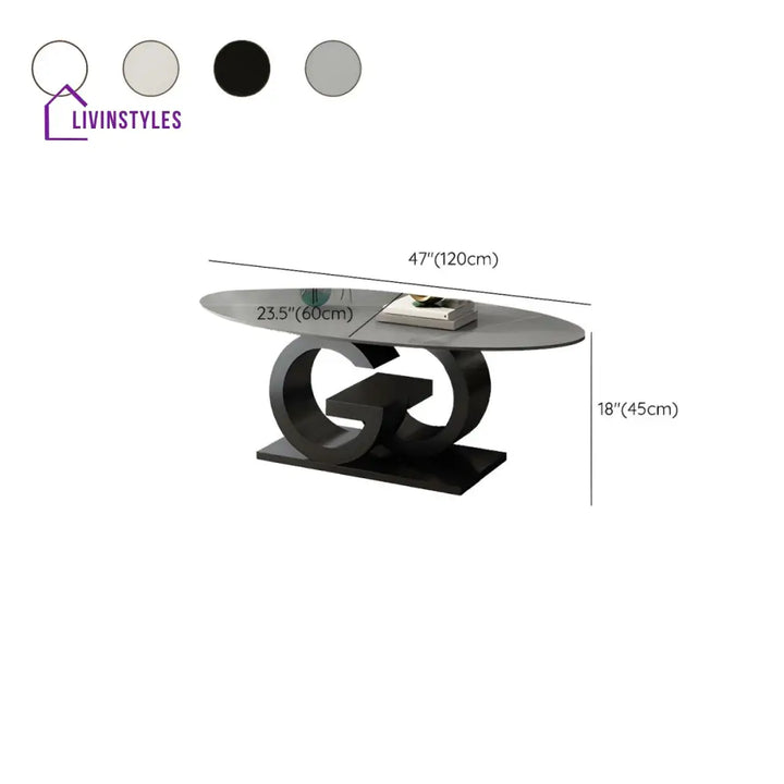 Oorvika Stainless Steel Coffee Table for Living Room