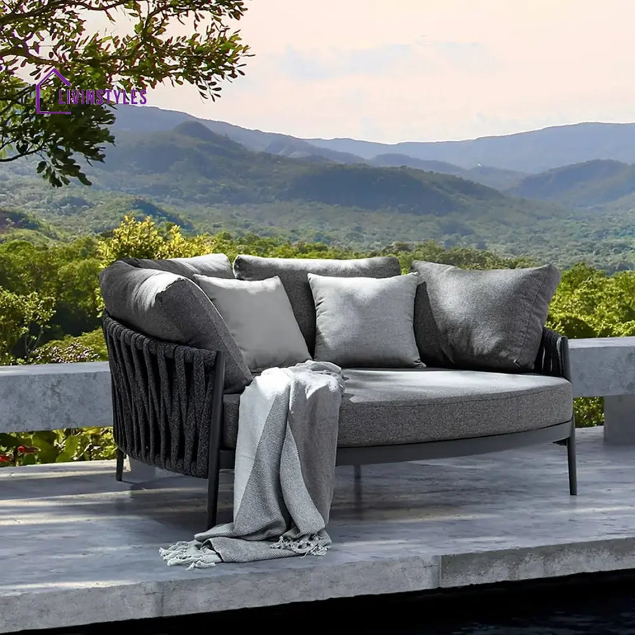 Ophelie Outdoor Patio Rope Daybed for Garden - Daybed