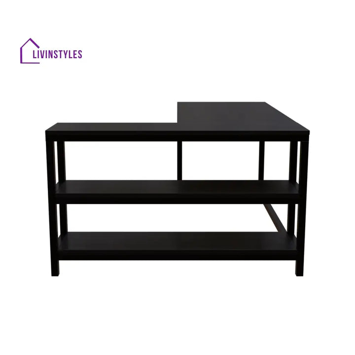 Optimus L shape desk with Storage Design | Computer Table | Study Table for Home - Workstations & Cubicles