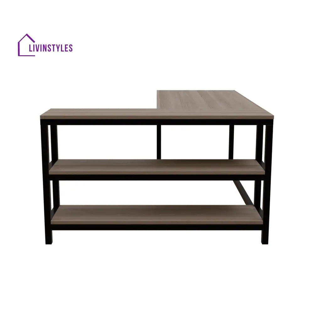 Optimus L shape desk with Storage Design | Computer Table | Study Table for Home - Workstations & Cubicles