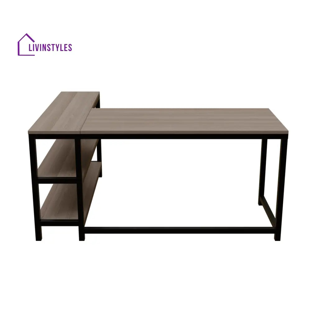 Optimus L shape desk with Storage Design | Computer Table | Study Table for Home - Workstations & Cubicles