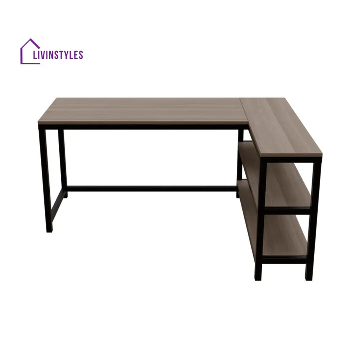 Optimus L shape desk with Storage Design | Computer Table | Study Table for Home - Workstations & Cubicles