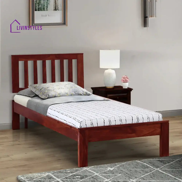Bhawika Sheesham Wood Single Beds Honey Bedroom Furniture Sets