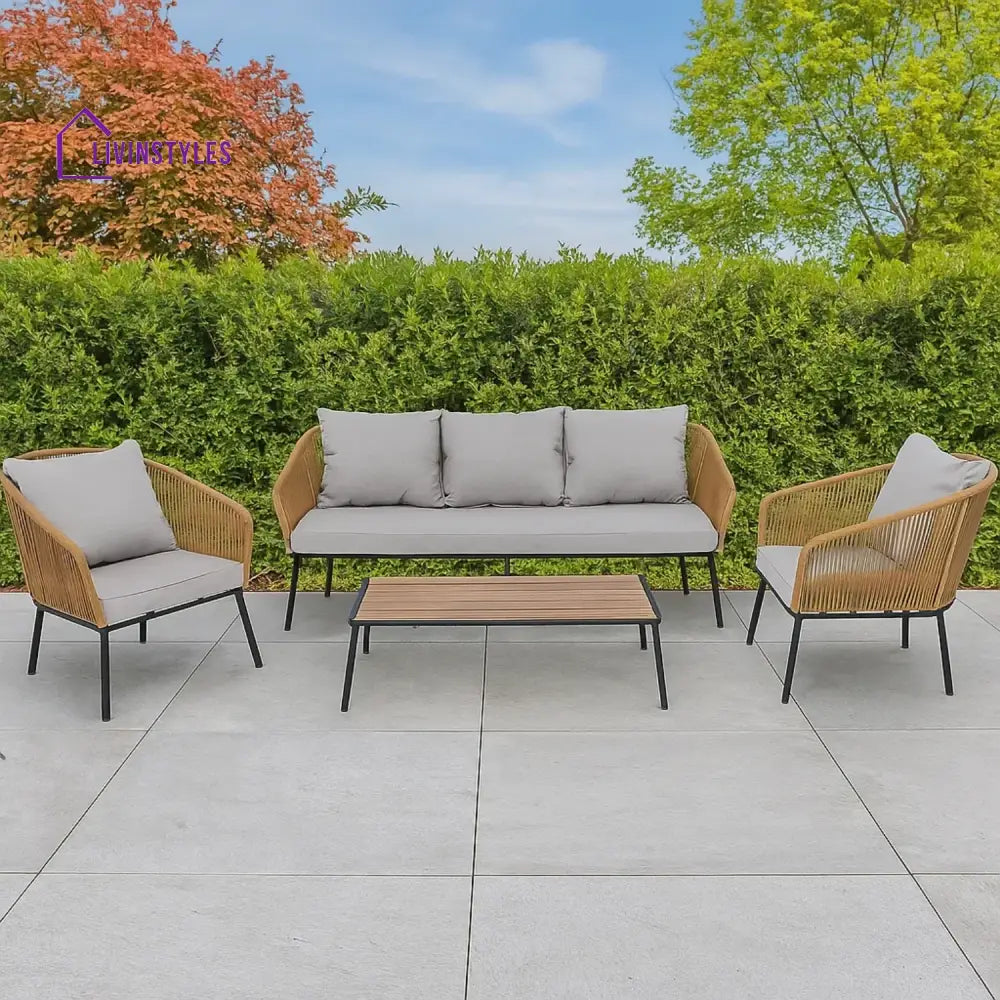 Oriana 5-Seater Outdoor All-Weather Rope Sofa Set Sofa Set