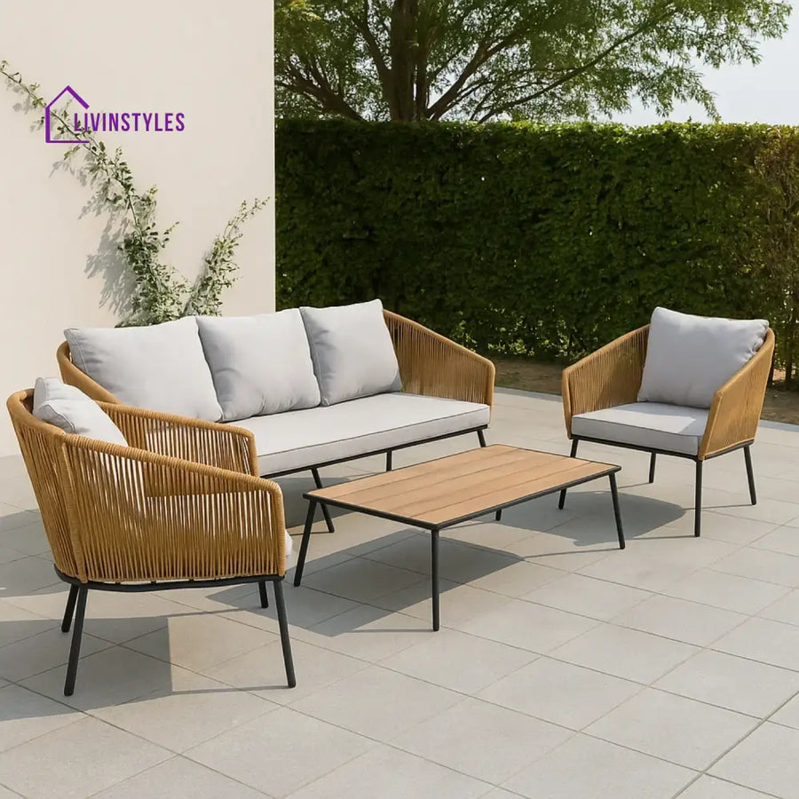 Oriana 5-Seater Outdoor All-Weather Rope Sofa Set Sofa Set