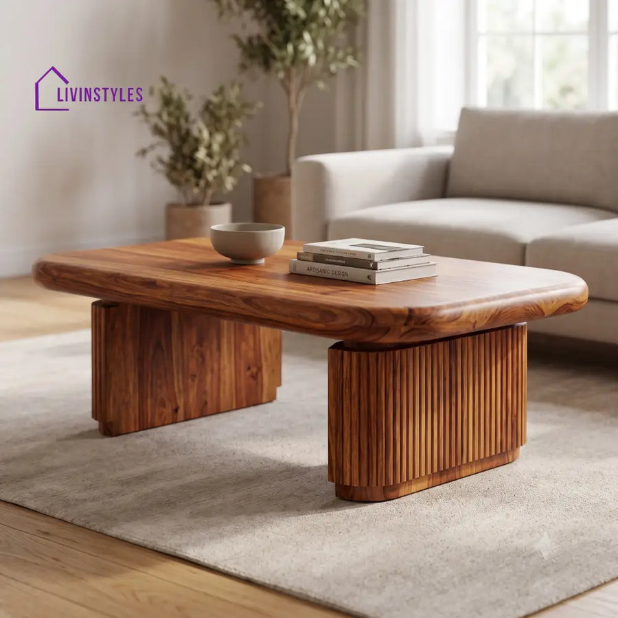 Oriane Wooden Coffee Table for Living Room | Tea Table | Teapoy | Center table