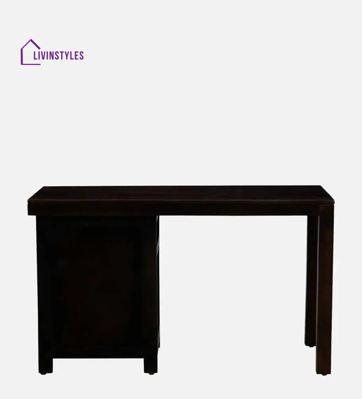 Oriel Sheesham Wood Writing Table In Warm Chestnut Finish