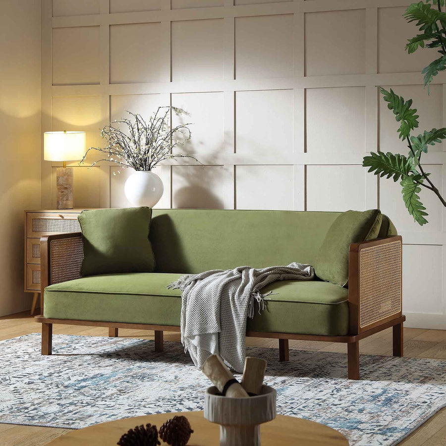 Savely Solid Wood Sheesham Sofa Come Bed for Living Room