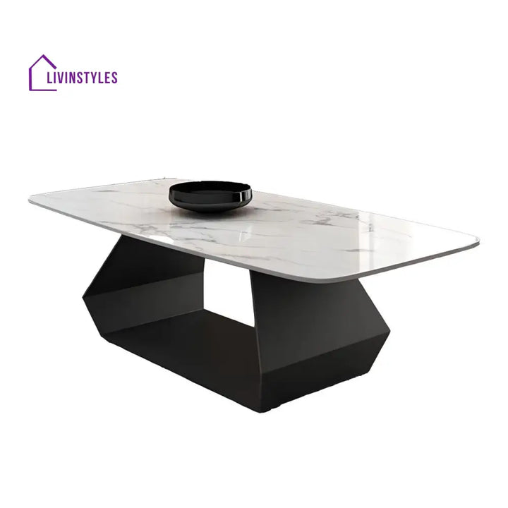 Oshin Stainless Steel Rectangle Shaped Coffee Table for Living Room