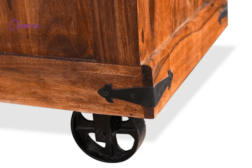 Ostap Solid Wood Jali Bar Cabinet Bar
