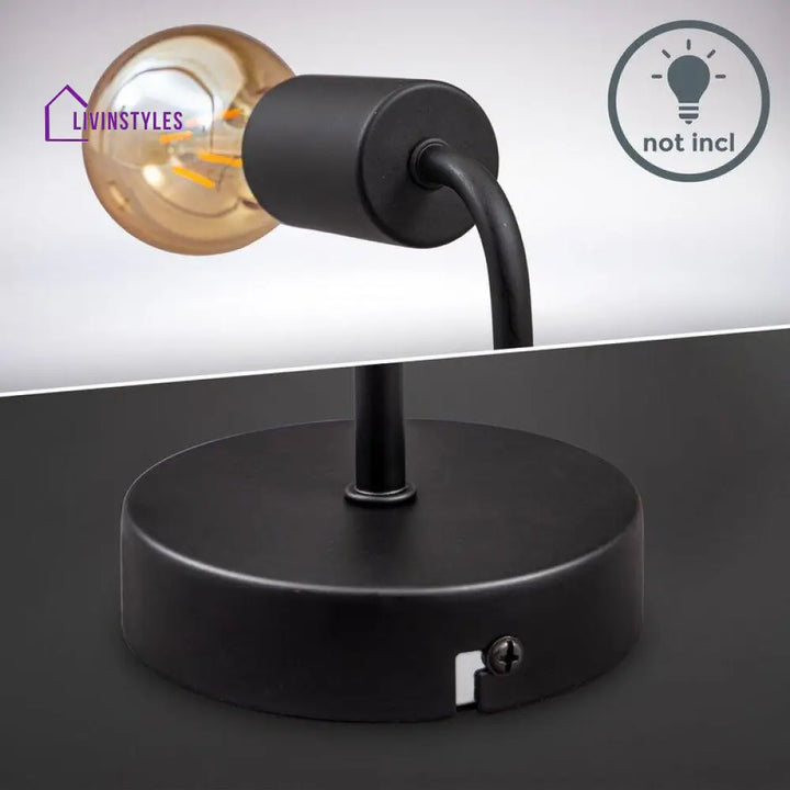 Ostaria Wall Sconce Black Lamp