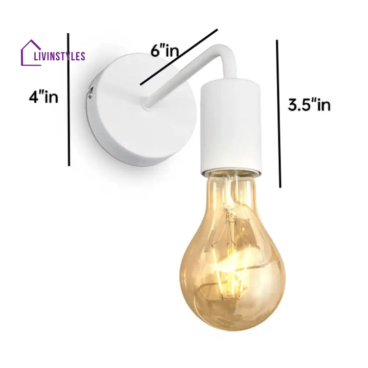 Ostaria Wall Sconce White Lamp