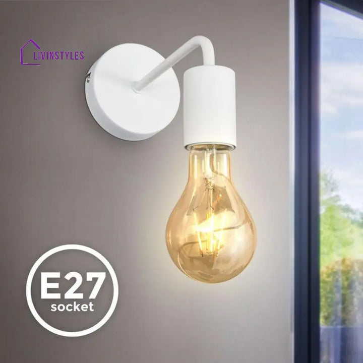 Ostaria Wall Sconce White Lamp
